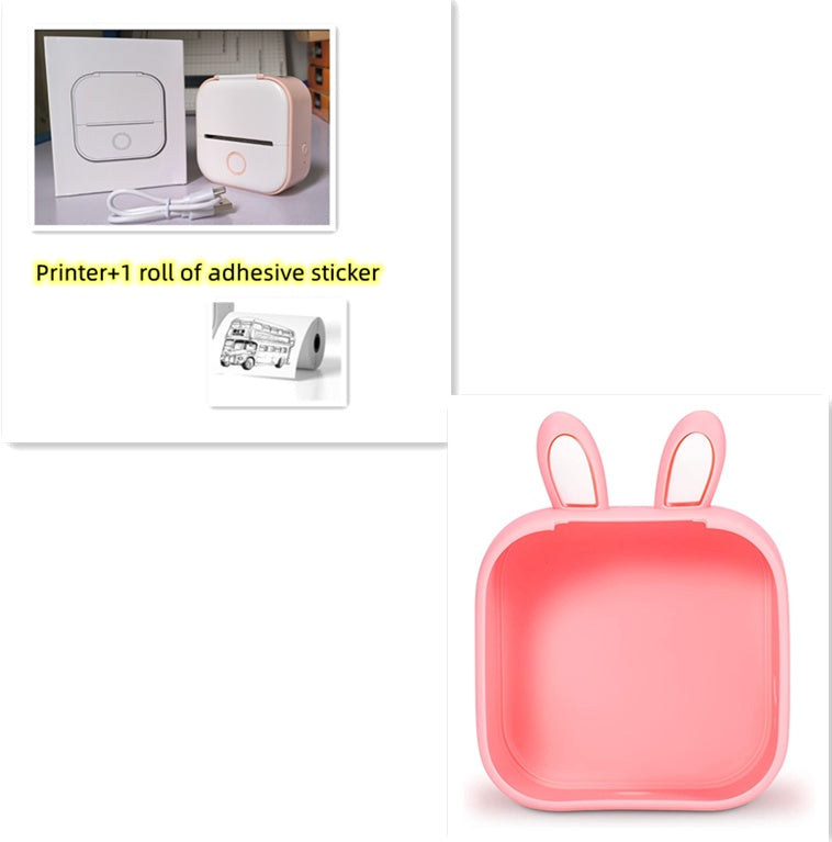 Mini imprimante d'étiquettes thermique portable Imprimante photo domestique Imprimante  Mini imprimante d'étiquettes compatible Bluetooth Étiquette de prix