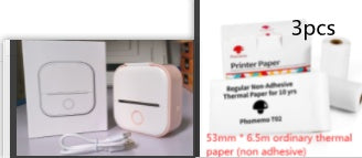 Mini imprimante d'étiquettes thermique portable Imprimante photo domestique Imprimante  Mini imprimante d'étiquettes compatible Bluetooth Étiquette de prix