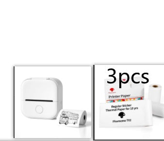 Mini imprimante d'étiquettes thermique portable Imprimante photo domestique Imprimante  Mini imprimante d'étiquettes compatible Bluetooth Étiquette de prix