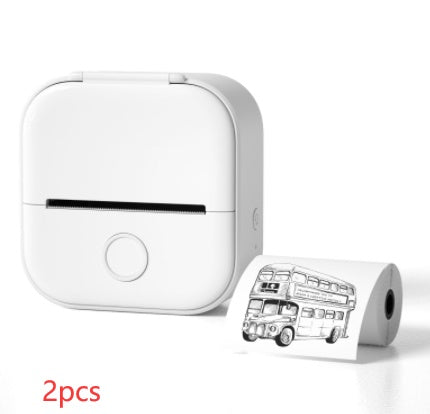 Mini imprimante d'étiquettes thermique portable Imprimante photo domestique Imprimante  Mini imprimante d'étiquettes compatible Bluetooth Étiquette de prix