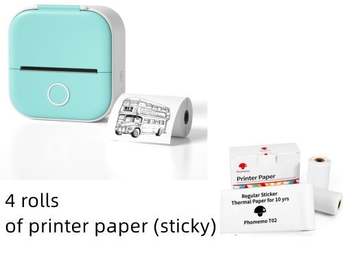 Mini imprimante d'étiquettes thermique portable Imprimante photo domestique Imprimante  Mini imprimante d'étiquettes compatible Bluetooth Étiquette de prix