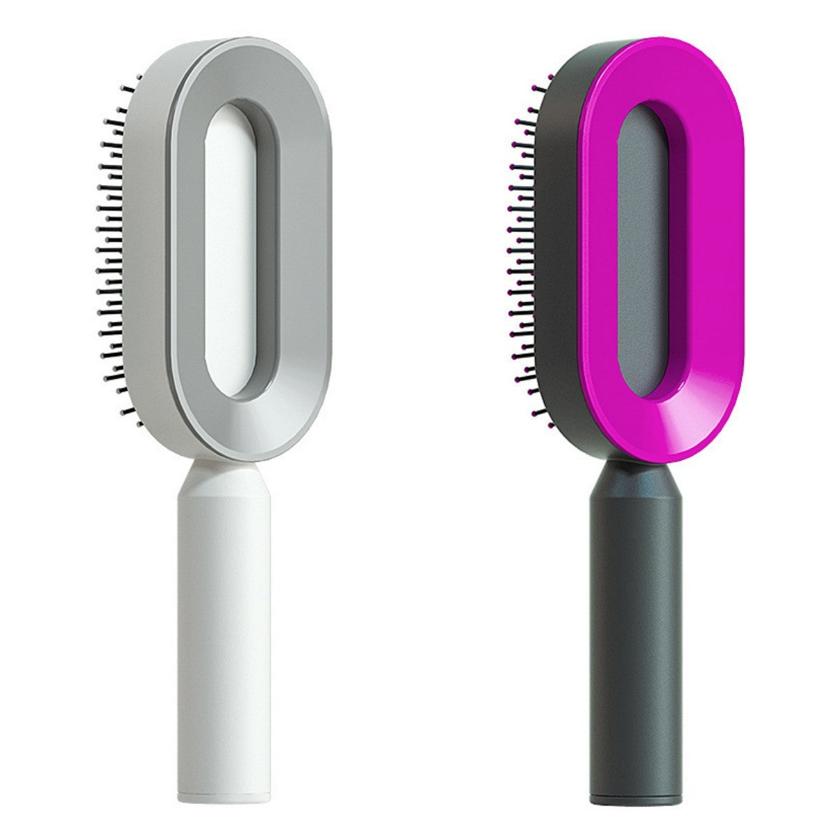Brosse à cheveux autonettoyante pour femmes Nettoyage à une touche, airbag pour la perte de cheveux, peigne de massage du cuir chevelu, brosse à cheveux antistatique