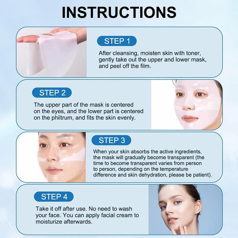 Masque facial Rétrécir les pores Hydratant Rafraîchissant Éclaircissant Lifting Nourrir les soins de la peau Hydratation profonde Hydratant