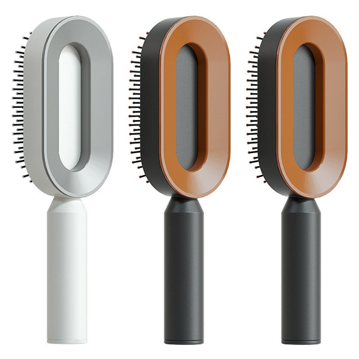Brosse à cheveux autonettoyante pour femmes Nettoyage à une touche, airbag pour la perte de cheveux, peigne de massage du cuir chevelu, brosse à cheveux antistatique