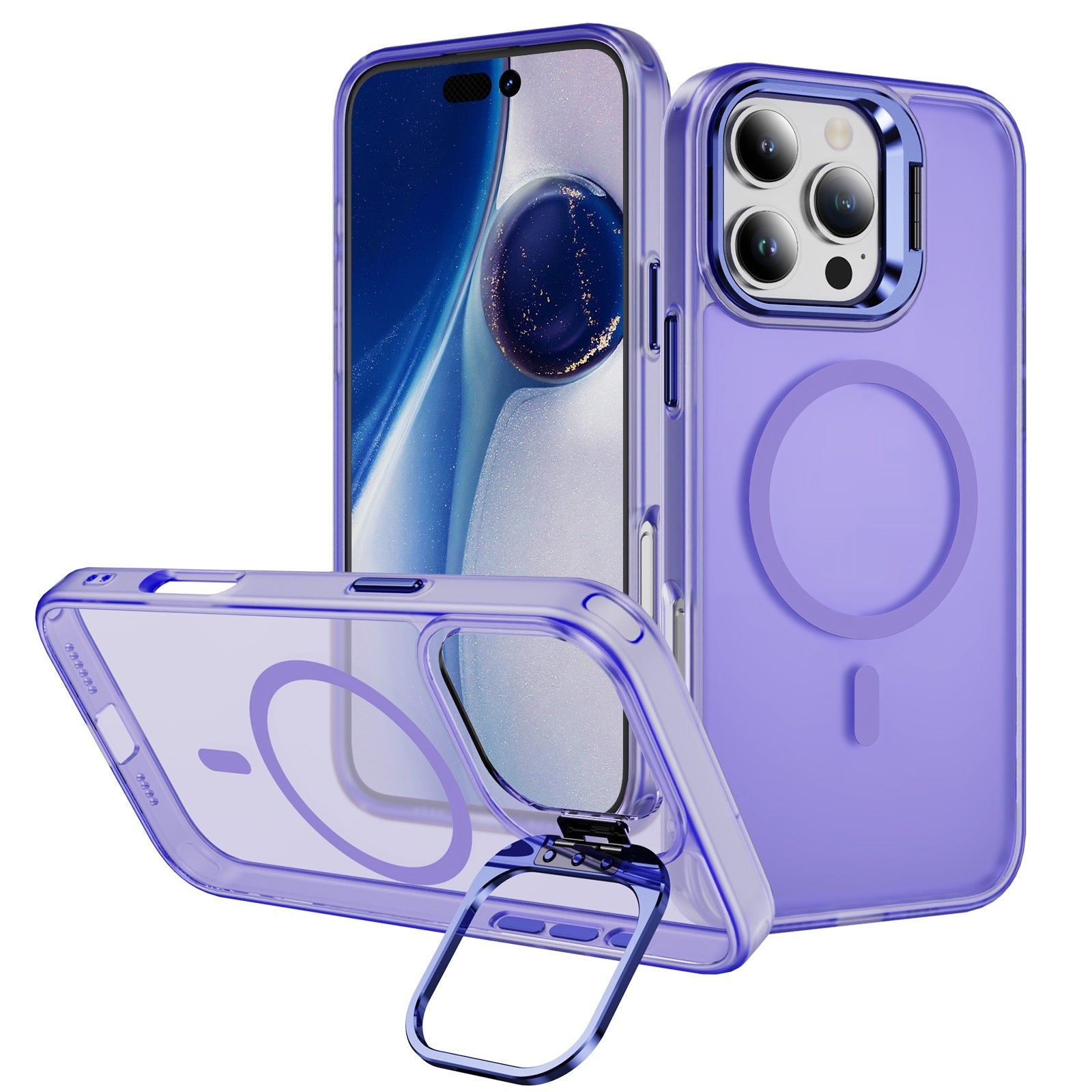 Étui de téléphone magnétique Support d'objectif Étui de téléphone
