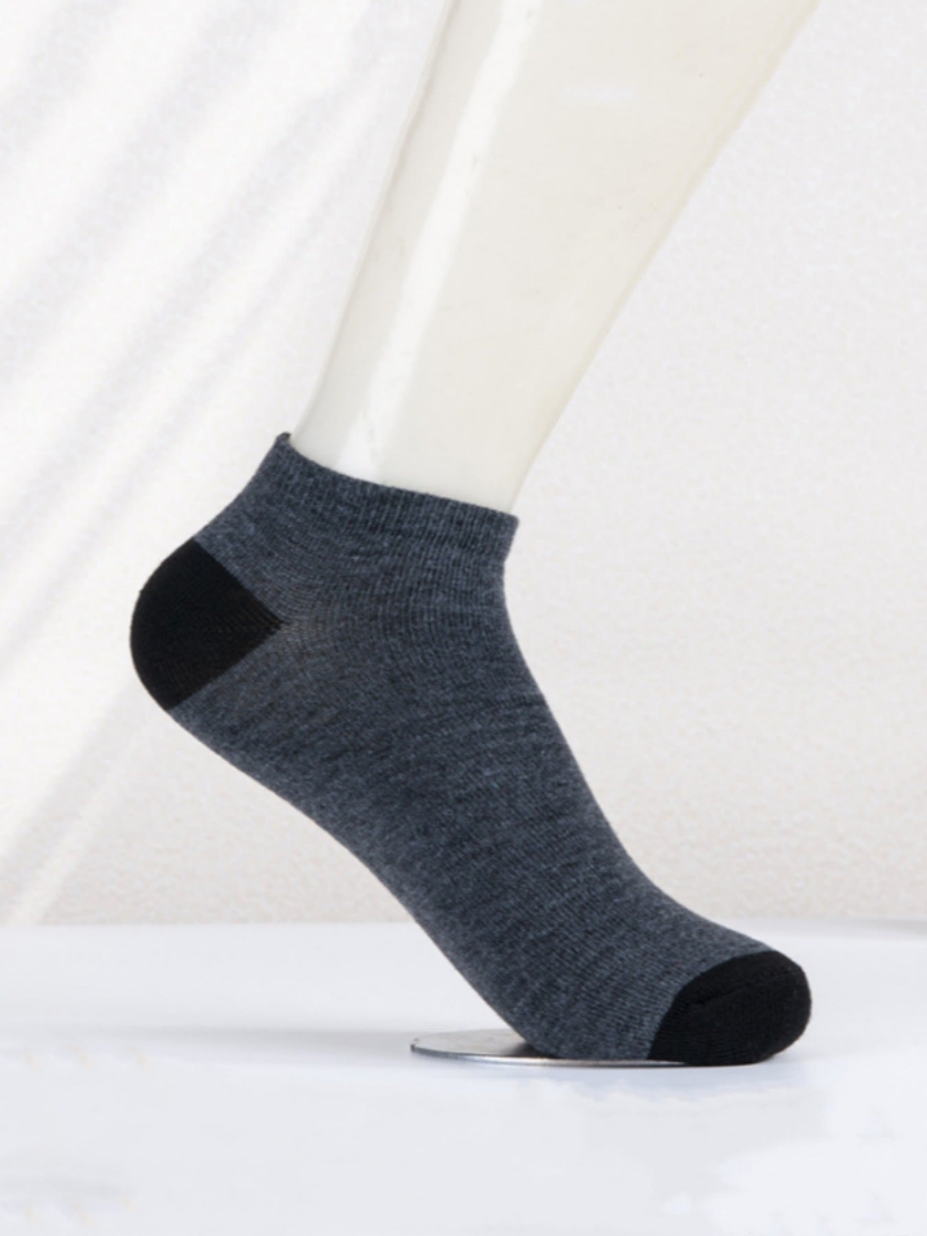 Chaussettes Basse Simple Noir Blanc Gris Bateau Absorbant La Transpiration