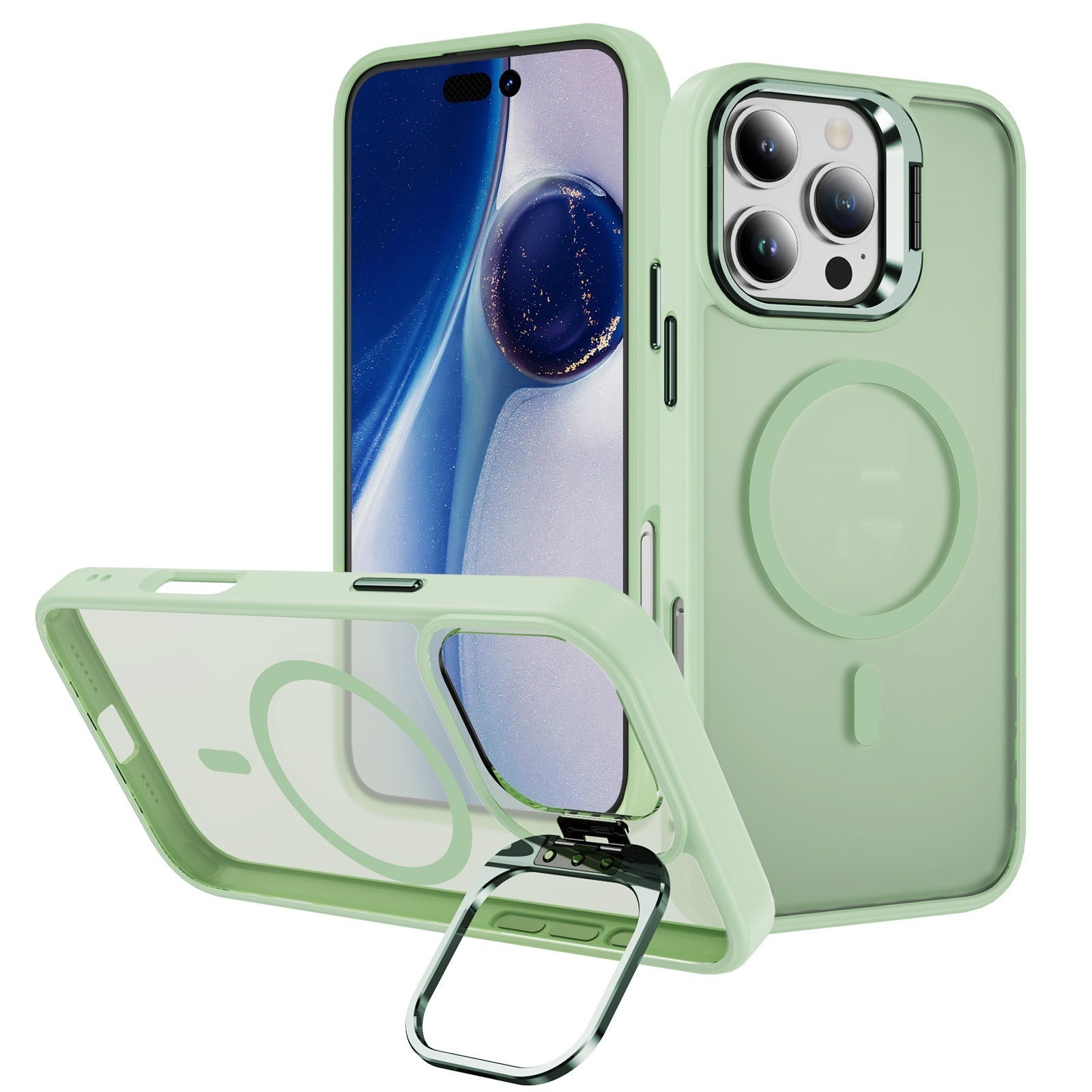 Étui de téléphone magnétique Support d'objectif Étui de téléphone