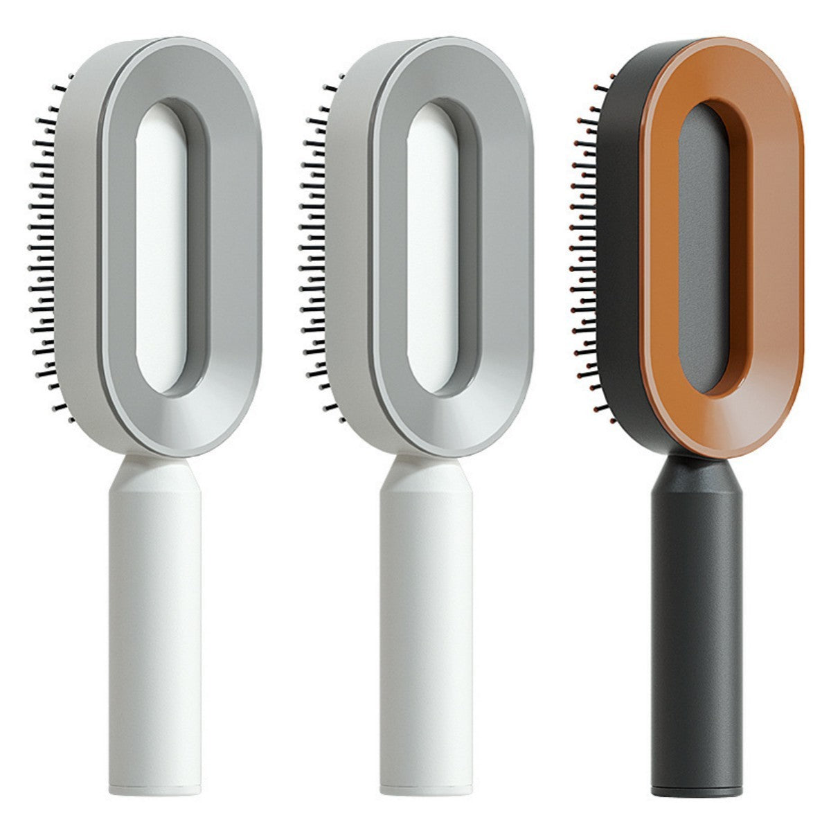 Brosse à cheveux autonettoyante pour femmes Nettoyage à une touche, airbag pour la perte de cheveux, peigne de massage du cuir chevelu, brosse à cheveux antistatique