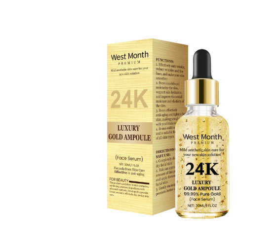 Crème hydratante pour le visage doré 24K
