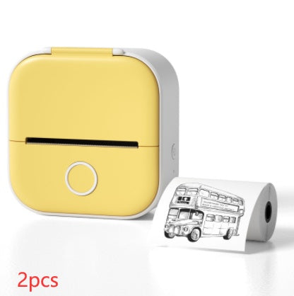 Mini imprimante d'étiquettes thermique portable Imprimante photo domestique Imprimante  Mini imprimante d'étiquettes compatible Bluetooth Étiquette de prix