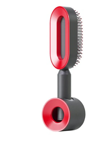 Brosse à cheveux autonettoyante pour femmes Nettoyage à une touche, airbag pour la perte de cheveux, peigne de massage du cuir chevelu, brosse à cheveux antistatique
