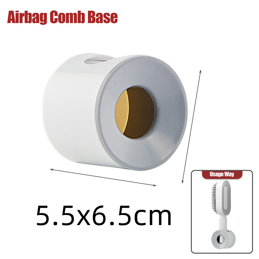 Brosse à cheveux autonettoyante pour femmes Nettoyage à une touche, airbag pour la perte de cheveux, peigne de massage du cuir chevelu, brosse à cheveux antistatique