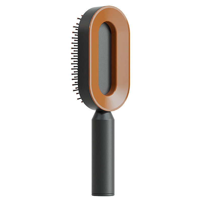 Brosse à cheveux autonettoyante pour femmes Nettoyage à une touche, airbag pour la perte de cheveux, peigne de massage du cuir chevelu, brosse à cheveux antistatique