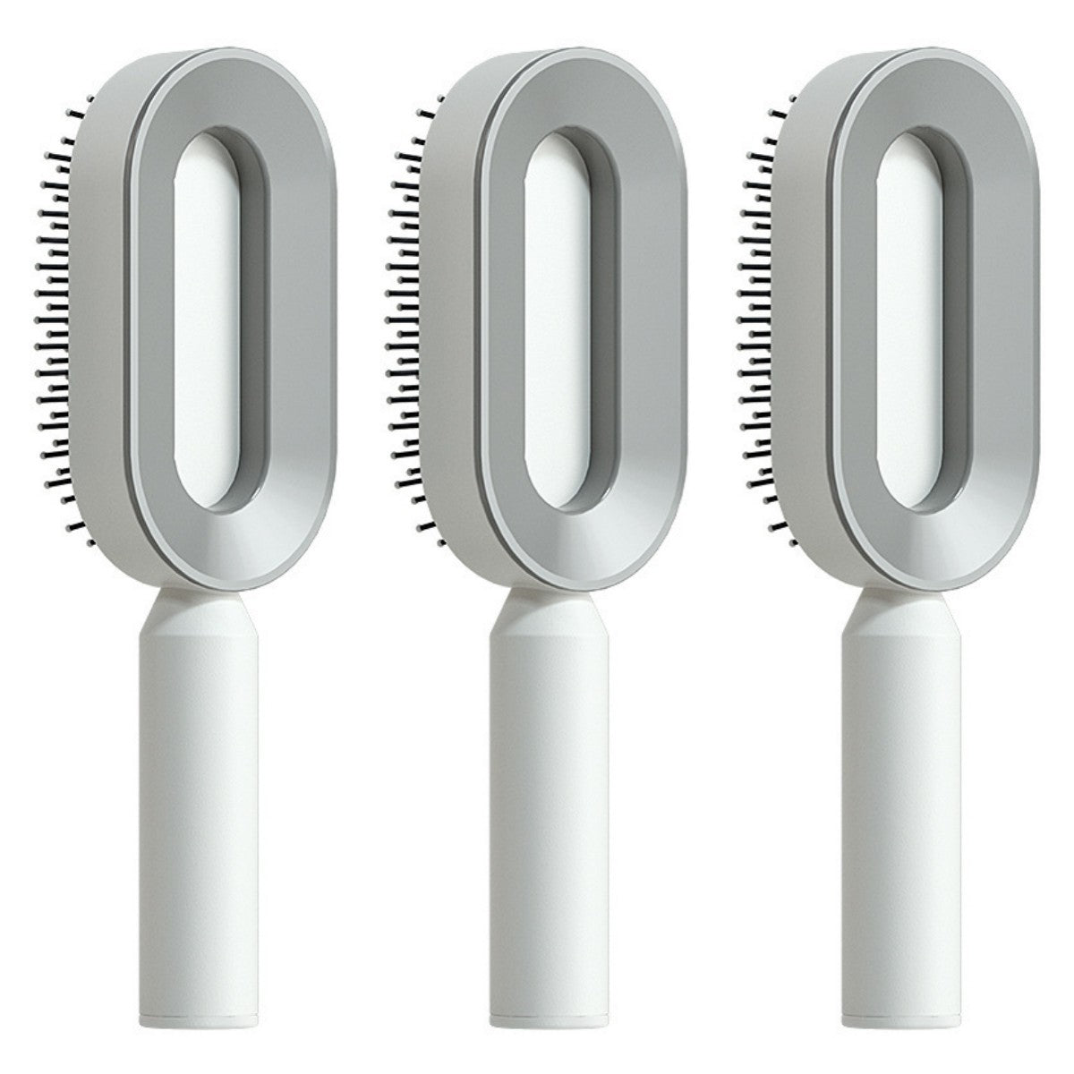 Brosse à cheveux autonettoyante pour femmes Nettoyage à une touche, airbag pour la perte de cheveux, peigne de massage du cuir chevelu, brosse à cheveux antistatique