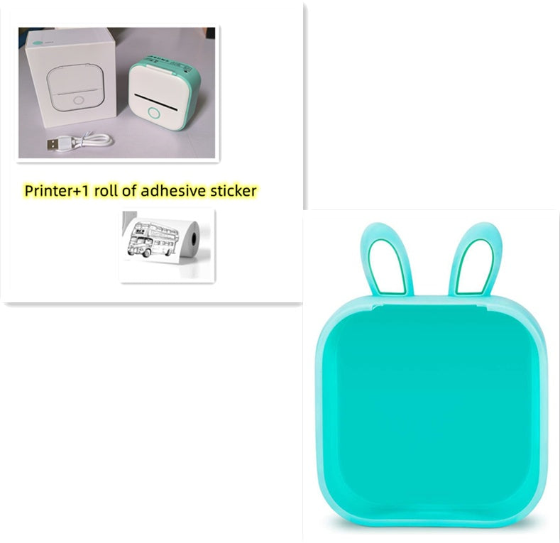 Mini imprimante d'étiquettes thermique portable Imprimante photo domestique Imprimante  Mini imprimante d'étiquettes compatible Bluetooth Étiquette de prix