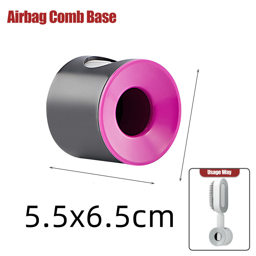 Brosse à cheveux autonettoyante pour femmes Nettoyage à une touche, airbag pour la perte de cheveux, peigne de massage du cuir chevelu, brosse à cheveux antistatique