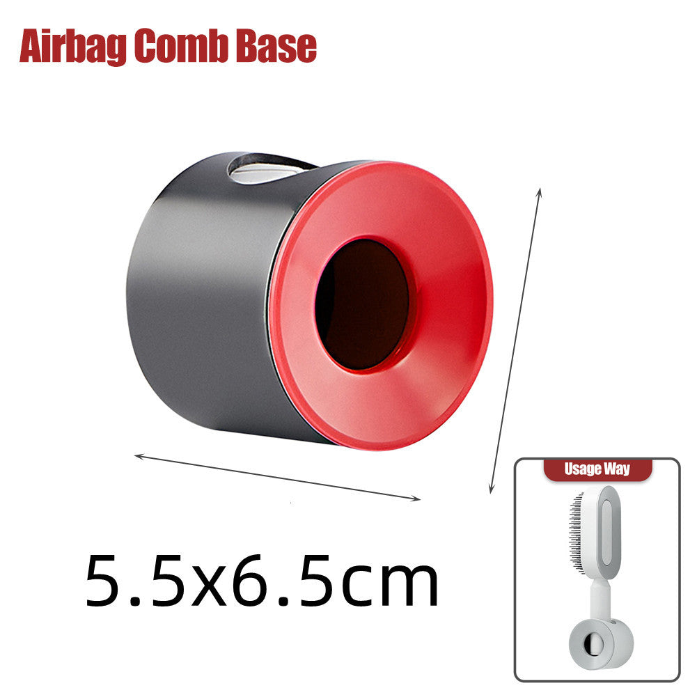 Brosse à cheveux autonettoyante pour femmes Nettoyage à une touche, airbag pour la perte de cheveux, peigne de massage du cuir chevelu, brosse à cheveux antistatique