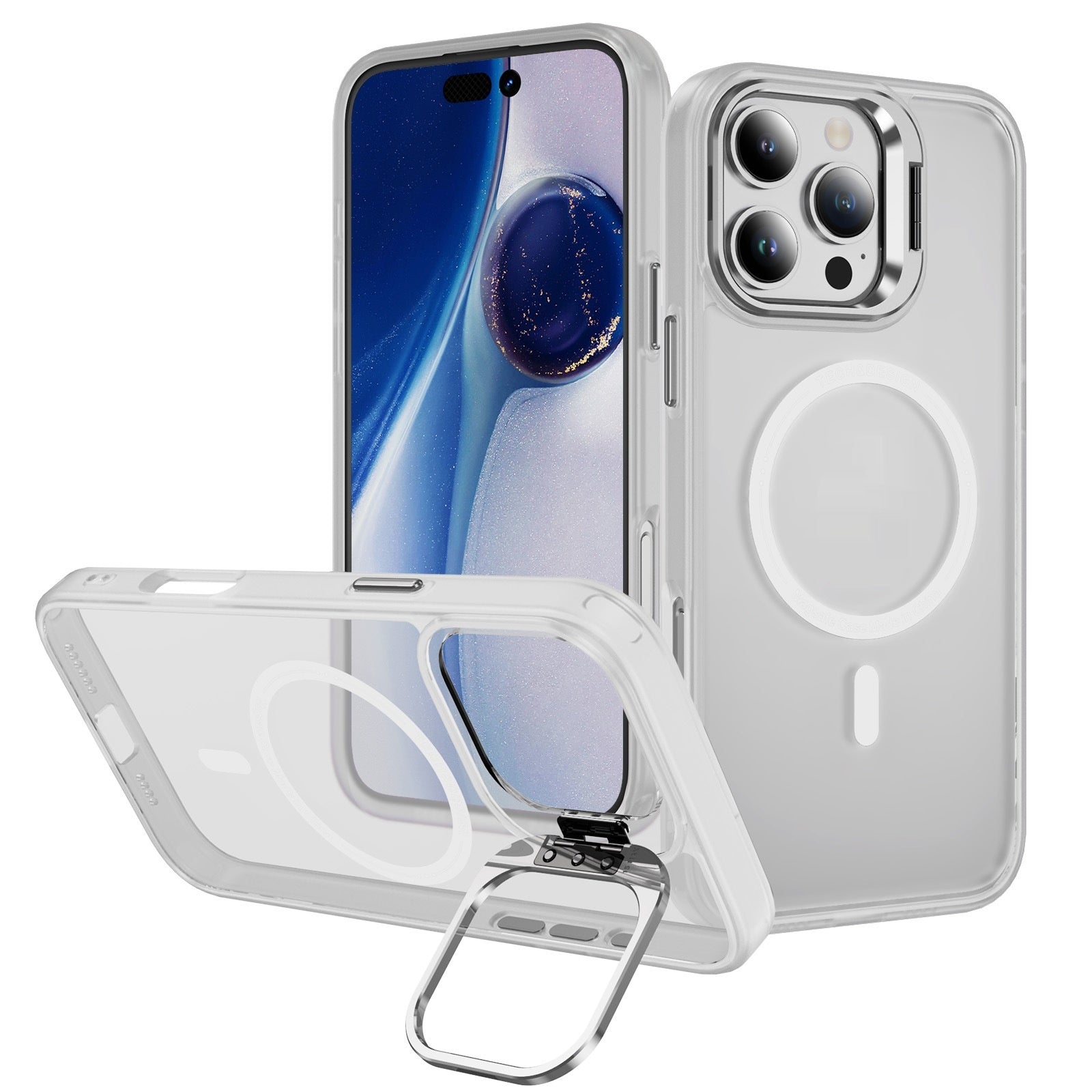 Étui de téléphone magnétique Support d'objectif Étui de téléphone