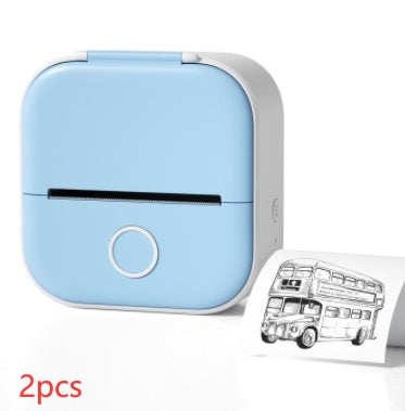 Mini imprimante d'étiquettes thermique portable Imprimante photo domestique Imprimante  Mini imprimante d'étiquettes compatible Bluetooth Étiquette de prix