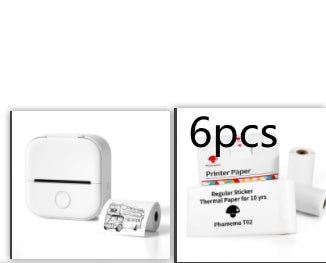 Mini imprimante d'étiquettes thermique portable Imprimante photo domestique Imprimante  Mini imprimante d'étiquettes compatible Bluetooth Étiquette de prix