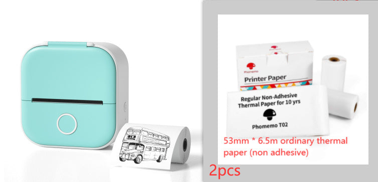 Mini imprimante d'étiquettes thermique portable Imprimante photo domestique Imprimante  Mini imprimante d'étiquettes compatible Bluetooth Étiquette de prix