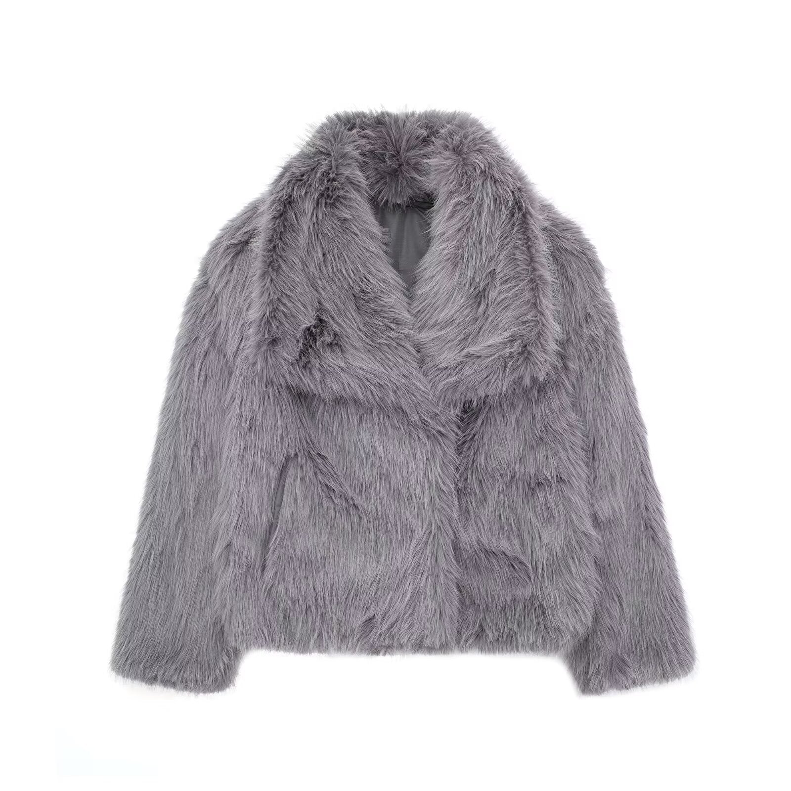 Manteau en peluche d'hiver Mode Épaissir Hauts décontractés à manches longues Vêtements pour femmes