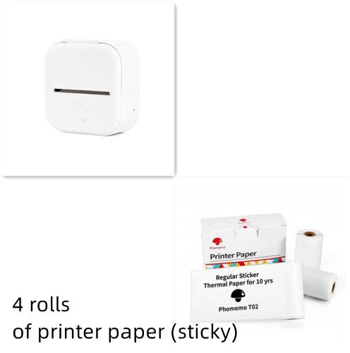 Mini imprimante d'étiquettes thermique portable Imprimante photo domestique Imprimante  Mini imprimante d'étiquettes compatible Bluetooth Étiquette de prix