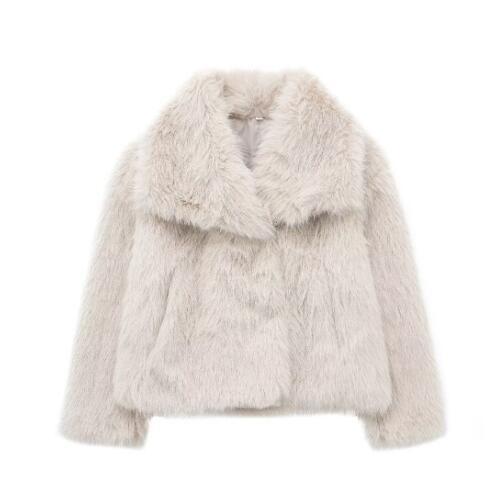 Manteau en peluche d'hiver Mode Épaissir Hauts décontractés à manches longues Vêtements pour femmes