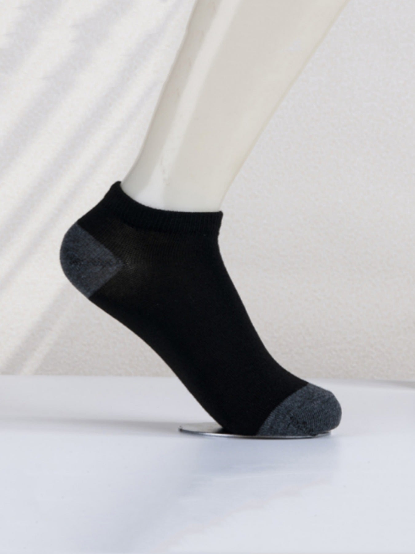 Chaussettes Basse Simple Noir Blanc Gris Bateau Absorbant La Transpiration